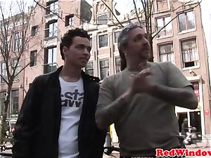Real amsterdam prostitute pussylicked and boinked