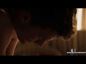 black-haired Dakota Johnson spanked and licked out