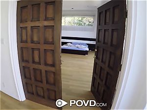 POVD Morning masturbation turns into immense schlong point of view pulverize